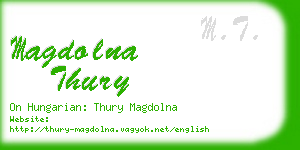 magdolna thury business card